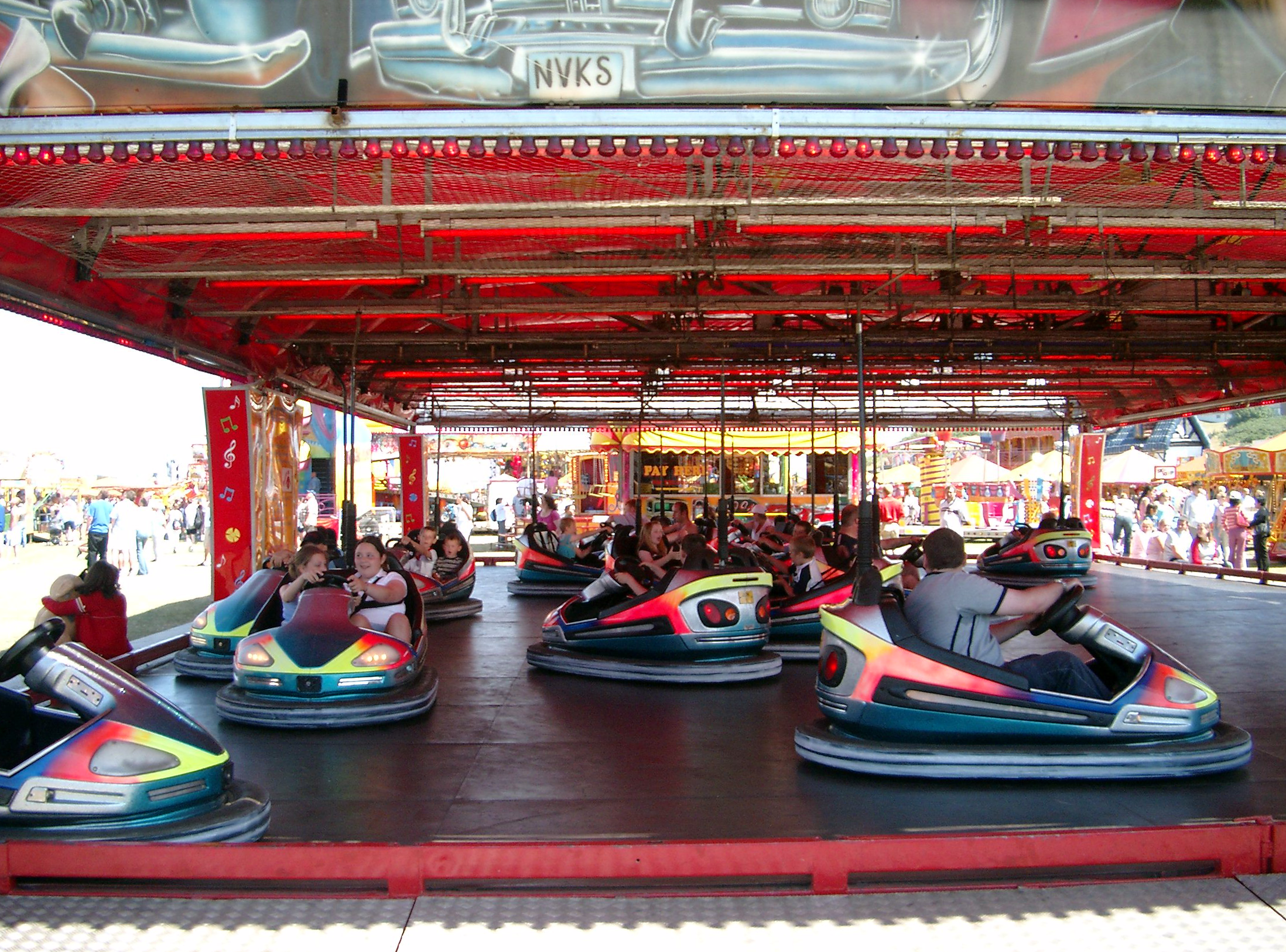 Fairground rides at Croft Classic to Modern Motor Show